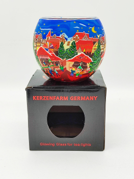 Illuminated Glass - Christmas market at night